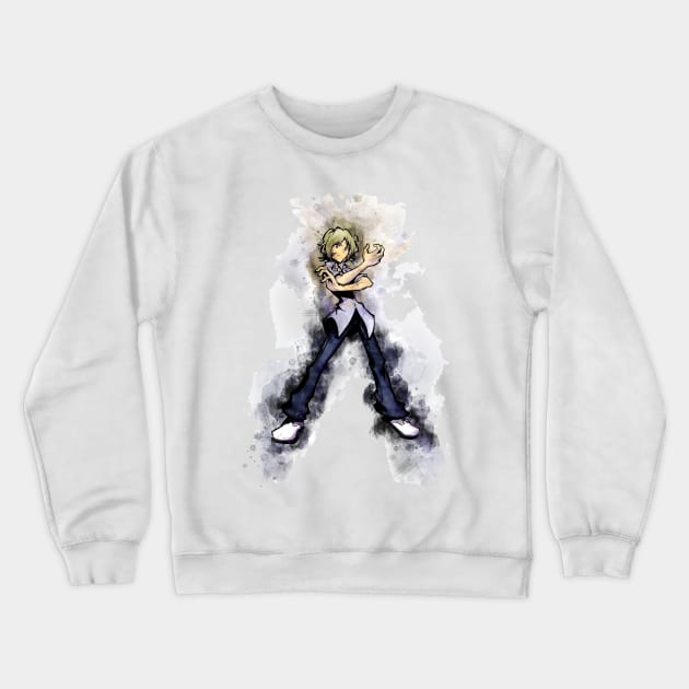 TWEWY - Joshua *watercolor* Crewneck Sweatshirt by Stylizing4You